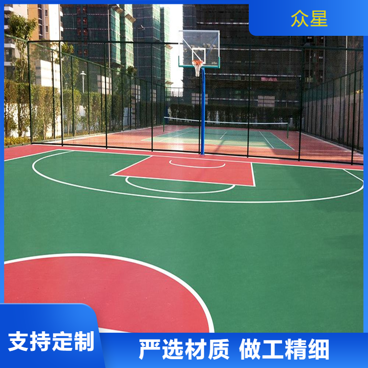 北海市塑胶跑道材料篮球场硅PU - 厂家